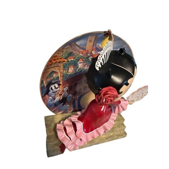 Danbury Mint Betty Boop 2002 Limited Edition “Senorita” Figurine And Plate A2765 - Picture 6 of 11